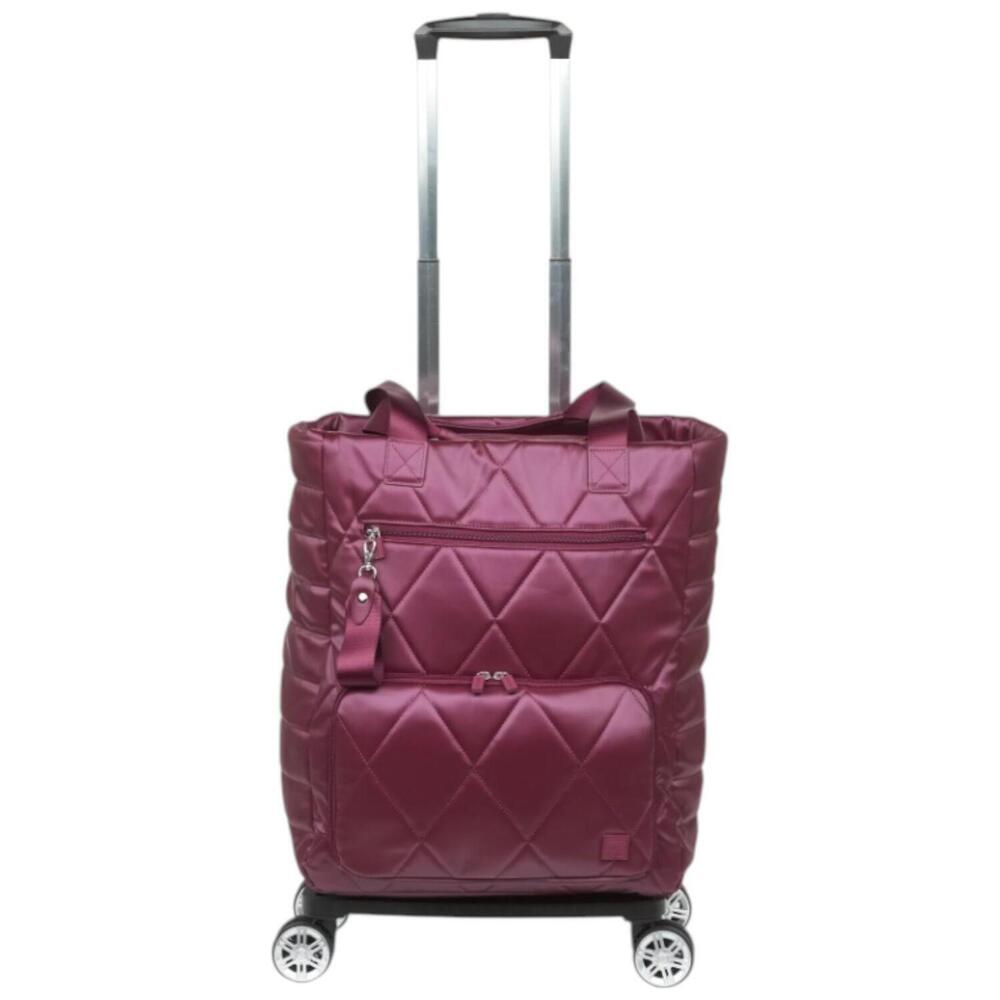 IHKWIP The On-a-Roll Convertible Roller Tote Metallic Merlot